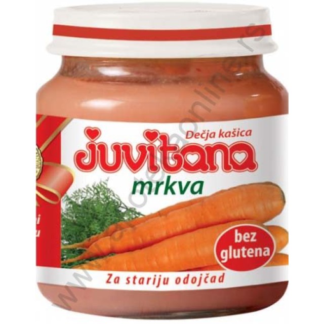 JUVITANA KAŠICA OD MRKVE 128g - Online Apoteka JUVITANA KAŠICA OD MRKVE 128g